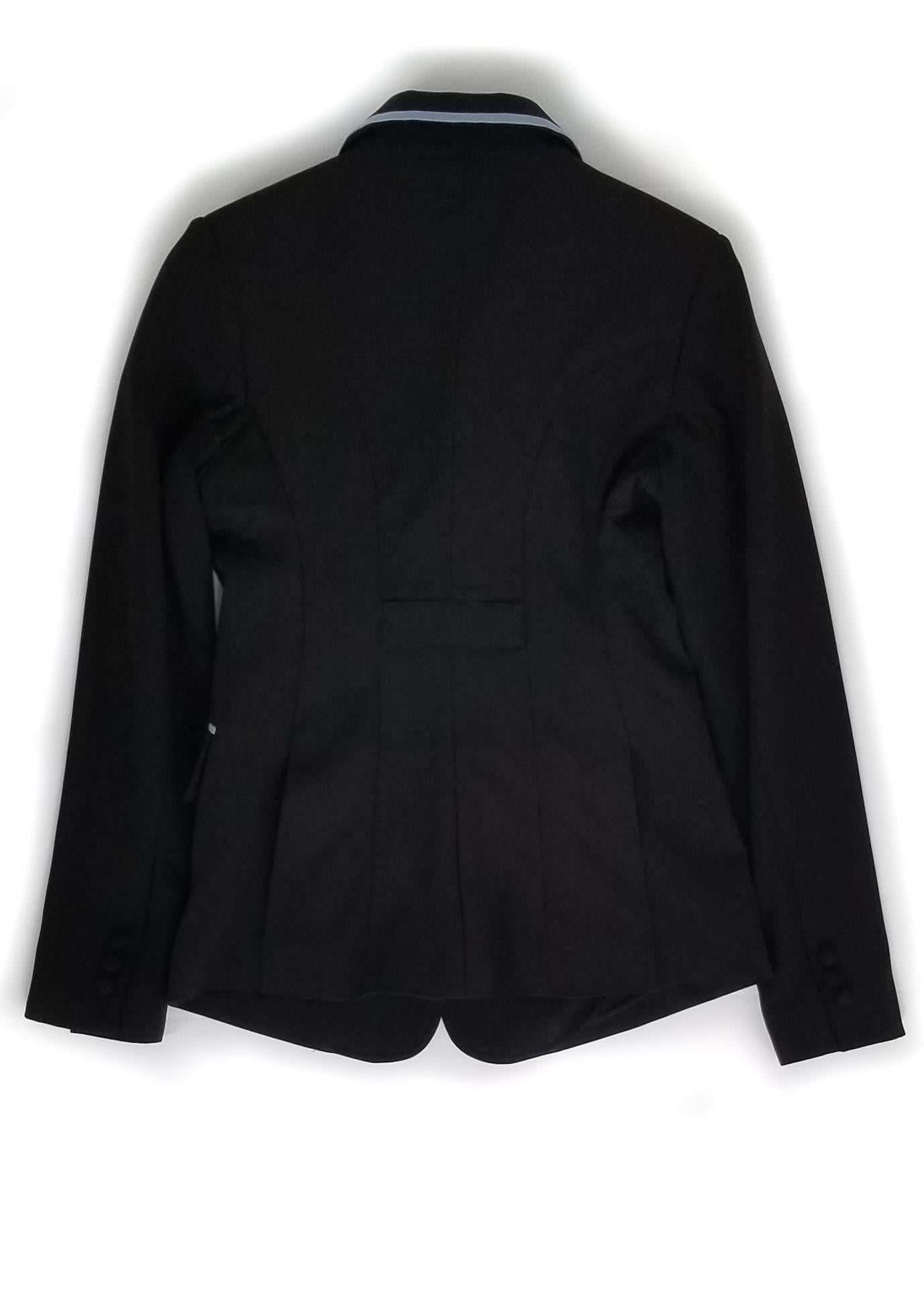 Hayward Sportswear Show Jacket - Black with Baby Blue Piping - Women's 6