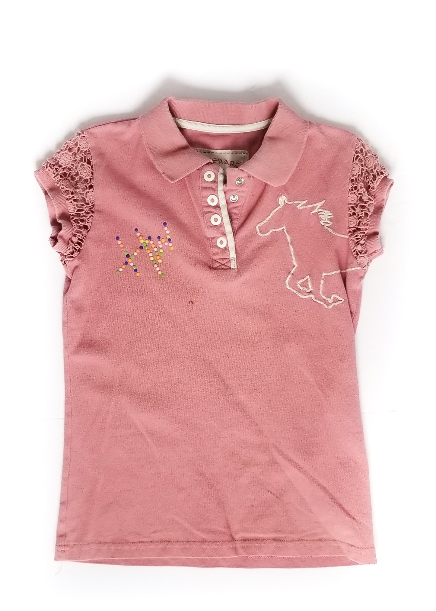 Horseware Ireland Polo Shirt - Pink - Youth 7/8