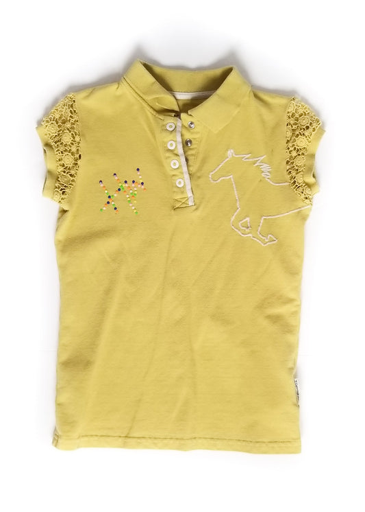 Horseware Ireland Polo Shirt - Yellow - Youth 7/8