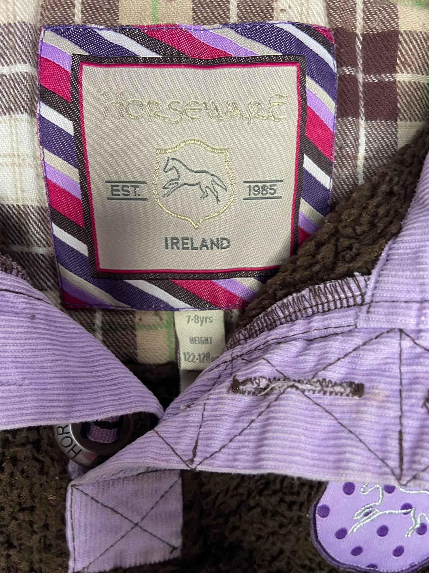 Horseware Ireland Kids Fleece Pullover - Brown - Youth 7-8