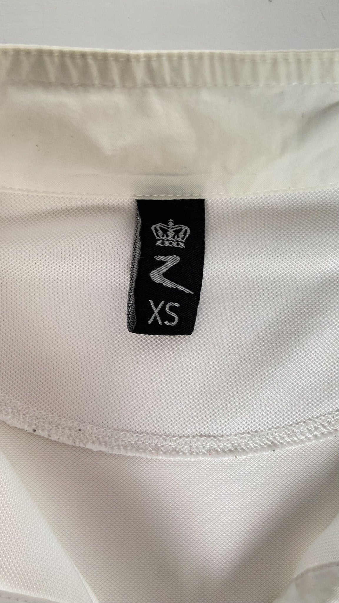 Horze Short Sleeve Competition Shirt - White - Women's XS