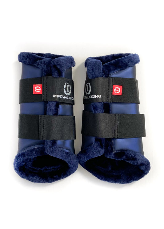 Imperial Riding Brush Boots - Navy - Cob