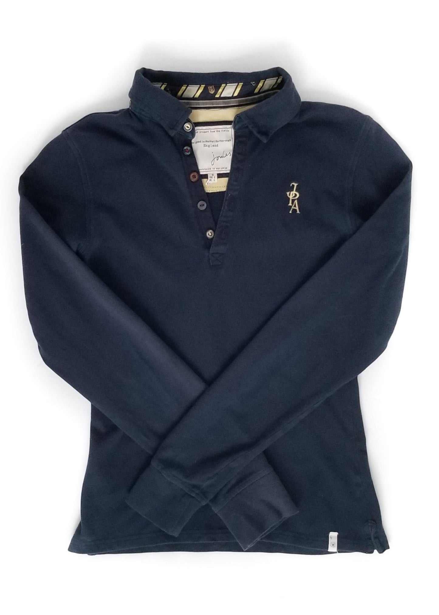 Joules Long Sleeve Polo - Navy - Women's Size 6