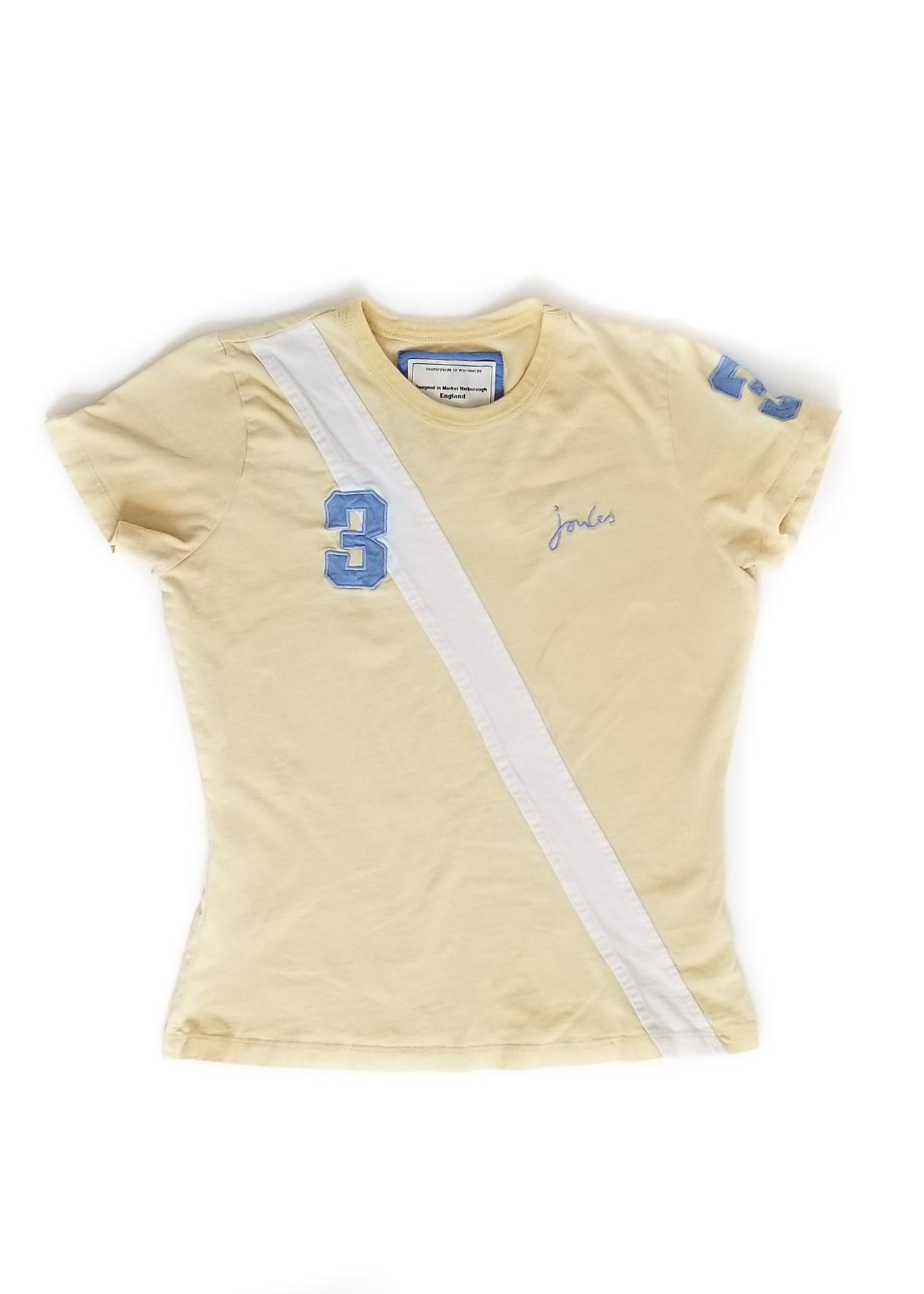 Joules Sportee Tee Shirt - Canary - Women's Size 10 (US)