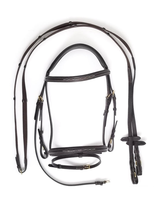 Kentaur Marysville Bridle with Comfort Pole - Brown - Full