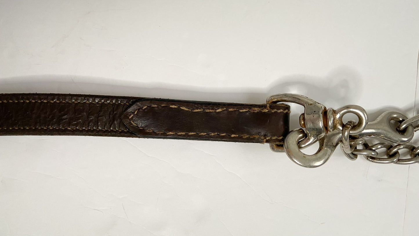Leather Lead Shank - Brown - 6"