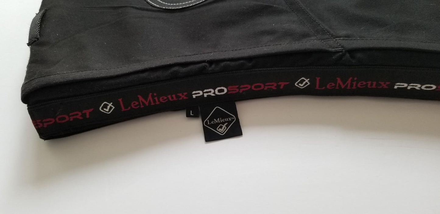 LeMieux Pro-Sorb Plain Shimmable Half Pad - Black - Large