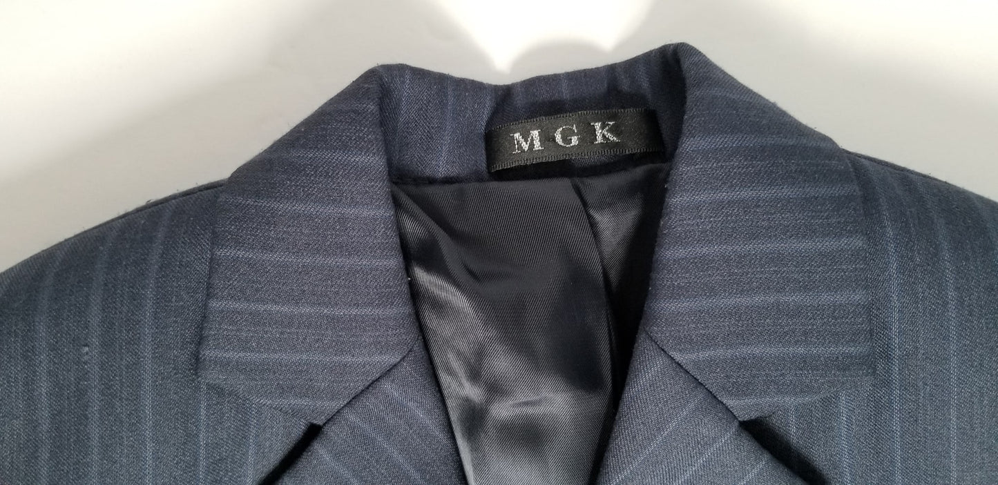 MGK Fashions Show Jacket - Navy Pinstripe - Youth 5