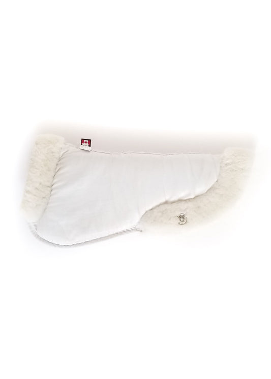 Ogilvy Jumper Memory Foam Sheepskin Half Pad - White - 17.5"