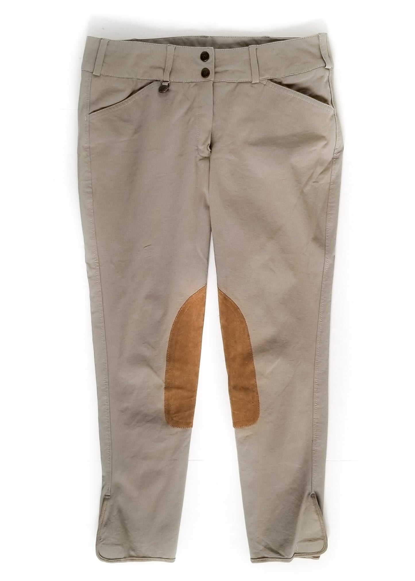 On Course Knee Patch Breeches - Tan - Women's 32