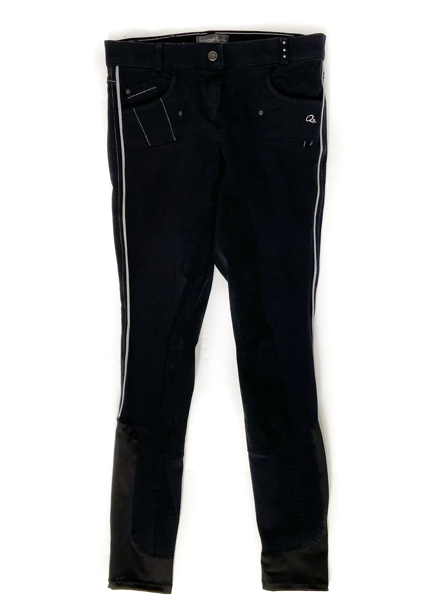 QHP Suede Full Seat Breeches - Black - Women's 28