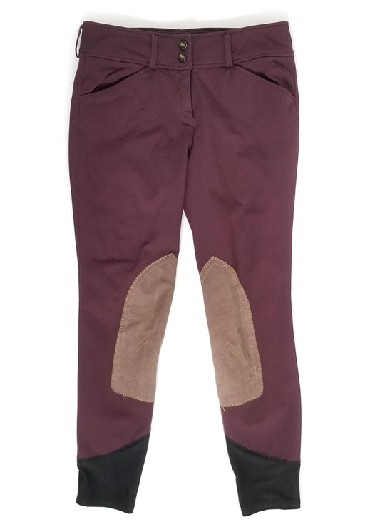 RJ Classics Gulf Knee Patch Breeches - Mixed Berry - 26R