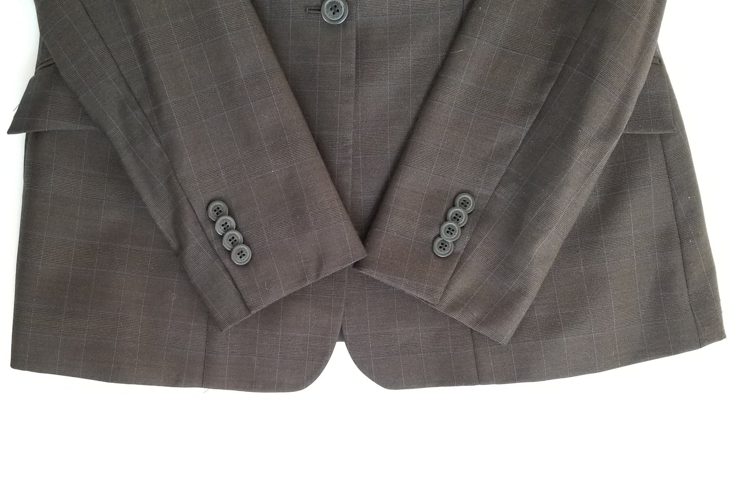 RJ Classics Sterling Collection Wool Show Jacket - Brown w/ Purple Windowpane - 8R