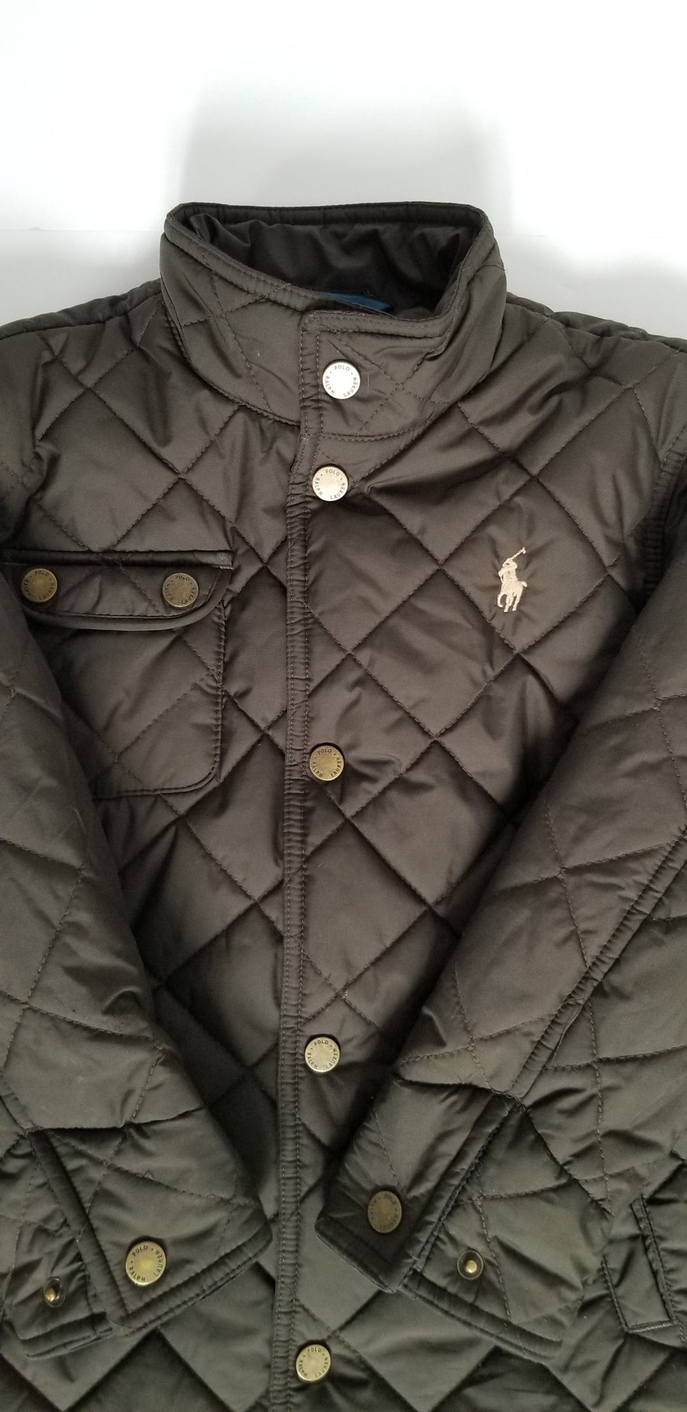 Ralph Lauren Quilted Jacket - Brown - Youth 6