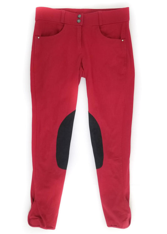 Tuscany Knee Patch Breeches - Red - Women's 28R