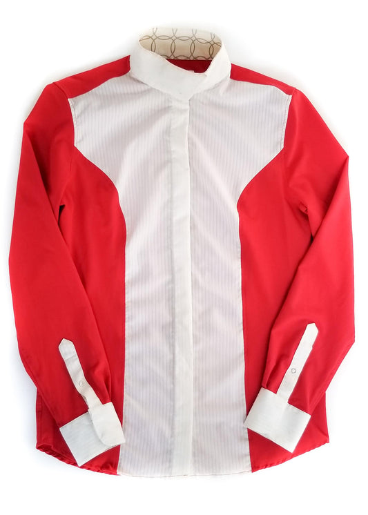 RJ Classics Prestige Collection Show Shirt - Red & White - Women's Medium