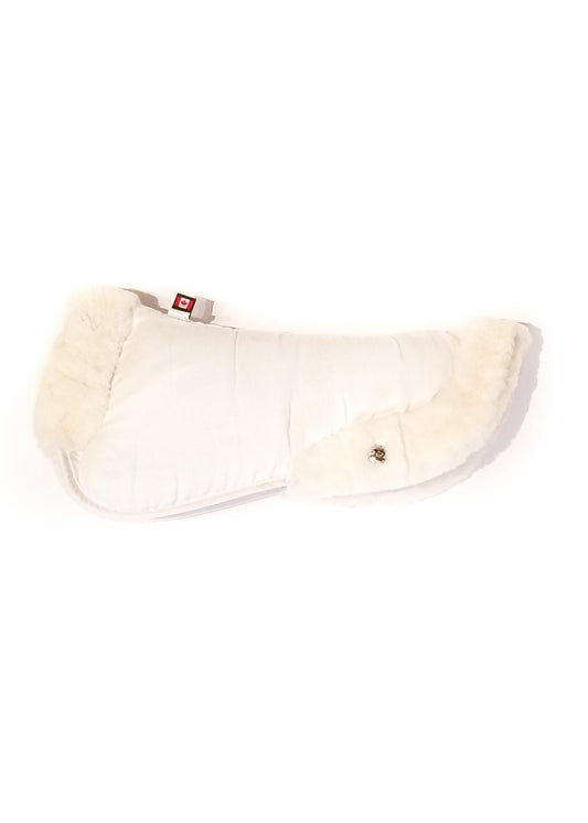 Ogilvy Jumper Memory Foam Sheepskin Half Pad - White - 17"