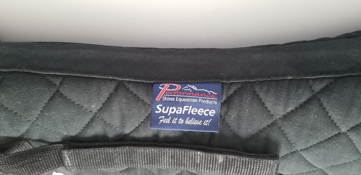 Shires Performance SupaFleece Half Pad - Black - 16.5"