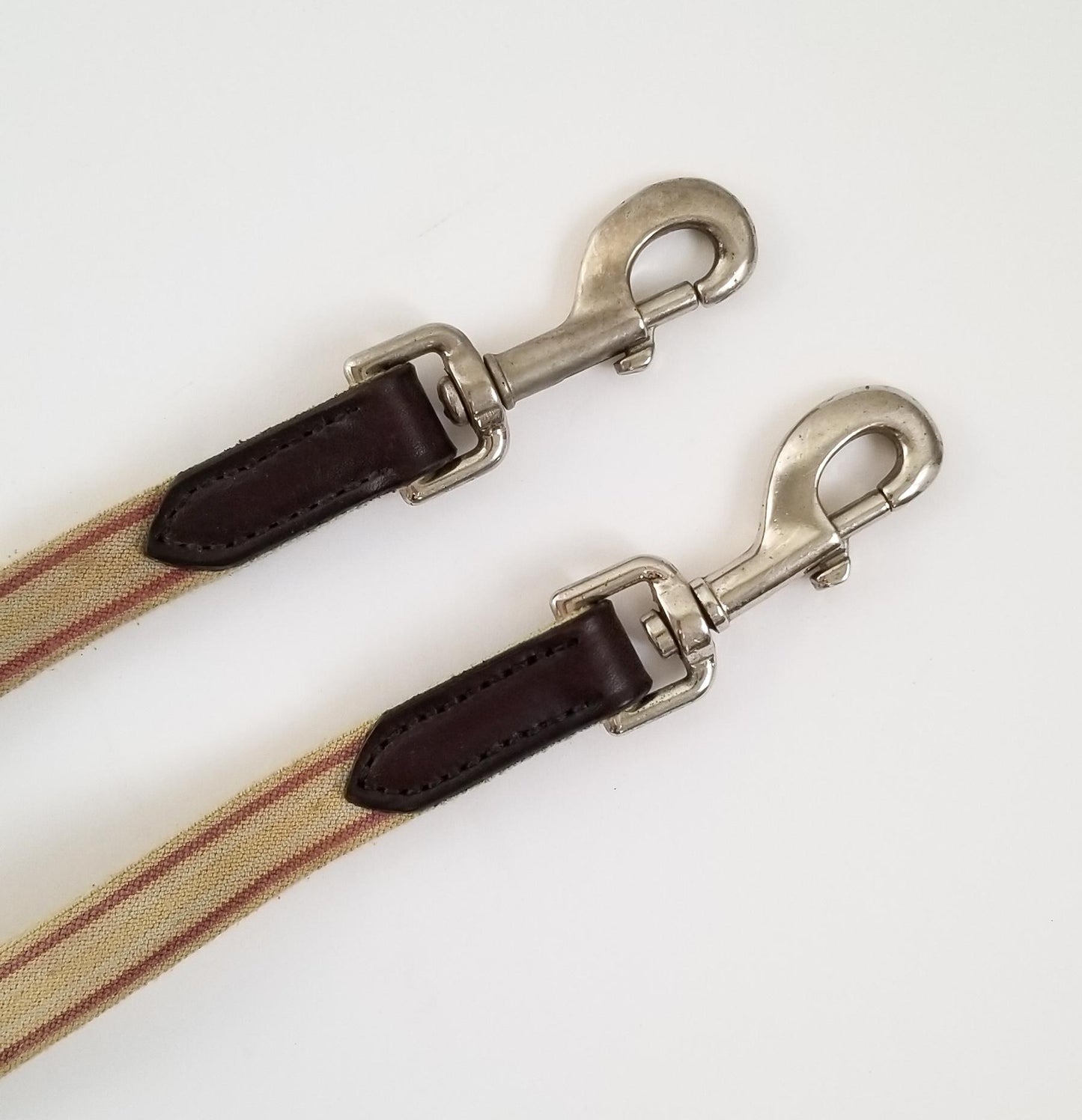 Tory Leather and Elastic Side Reins - Brown - One Size  (Adjustable)
