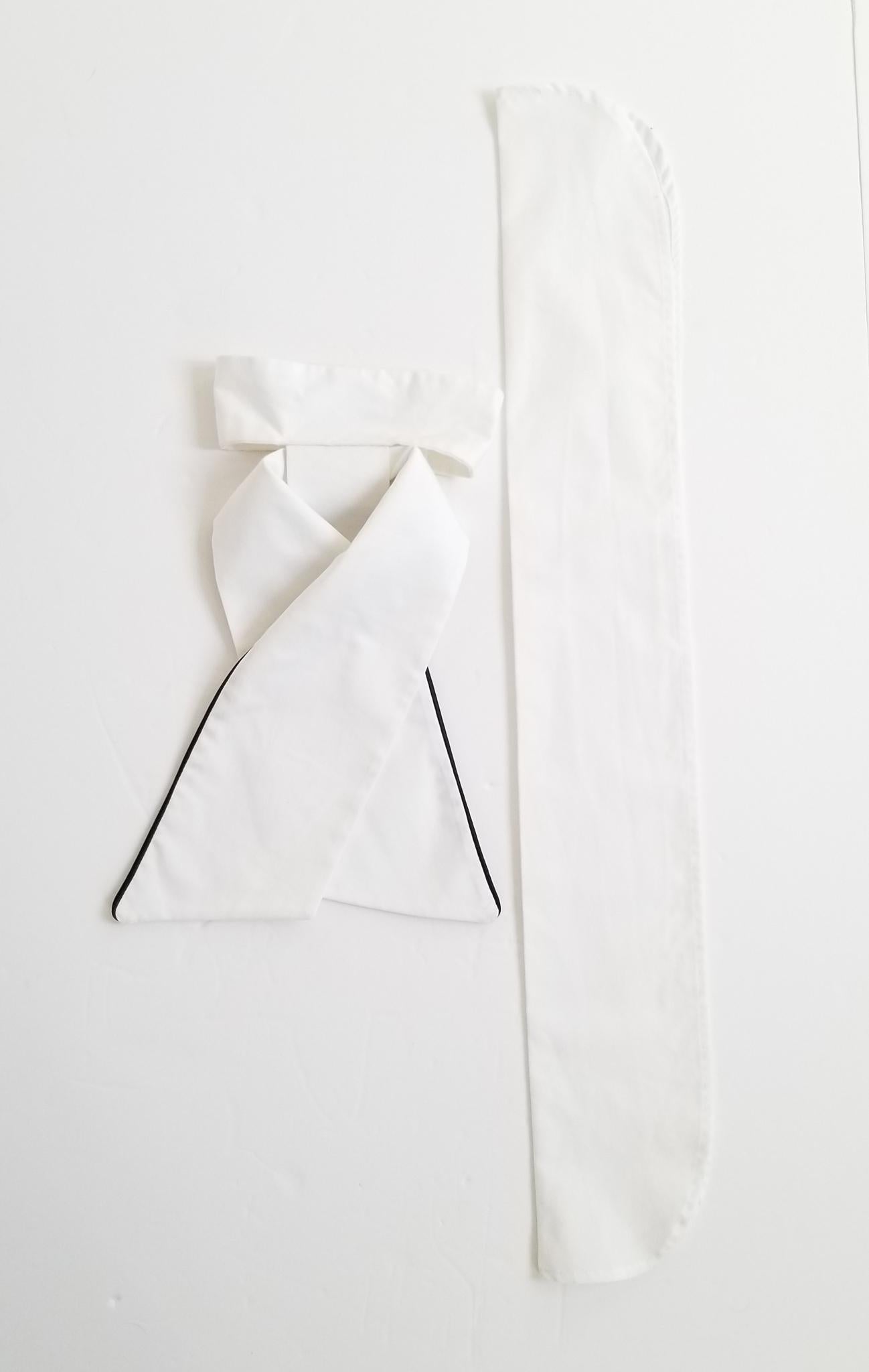 Essex Stock Tie - White - One Size