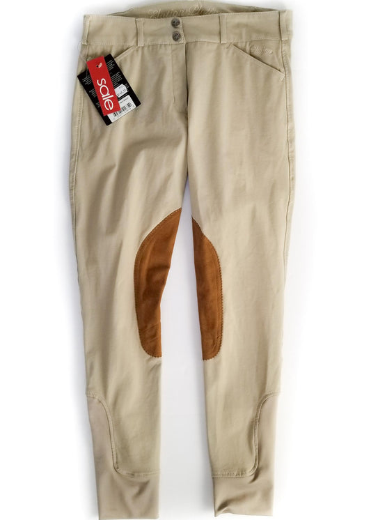 Elation Platinum Chelsea Knee Patch Breeches - Tan - Women's 28R