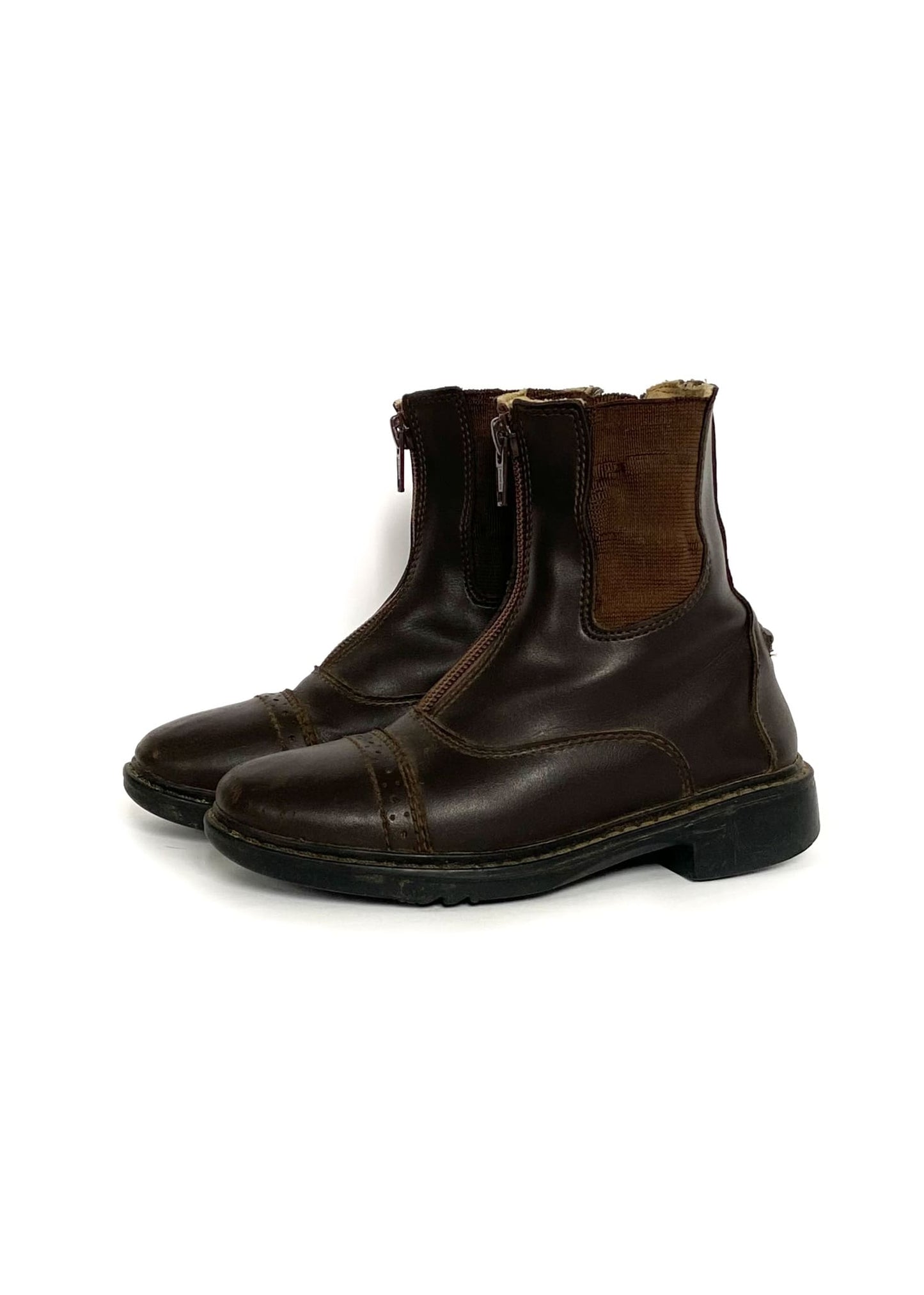 TuffRider Starter Paddock Boots - Brown - Youth 12