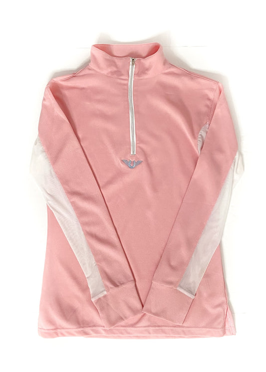 TuffRider Ventilated Technical Long Sleeve Sport Shirt - Pink - Women's Small