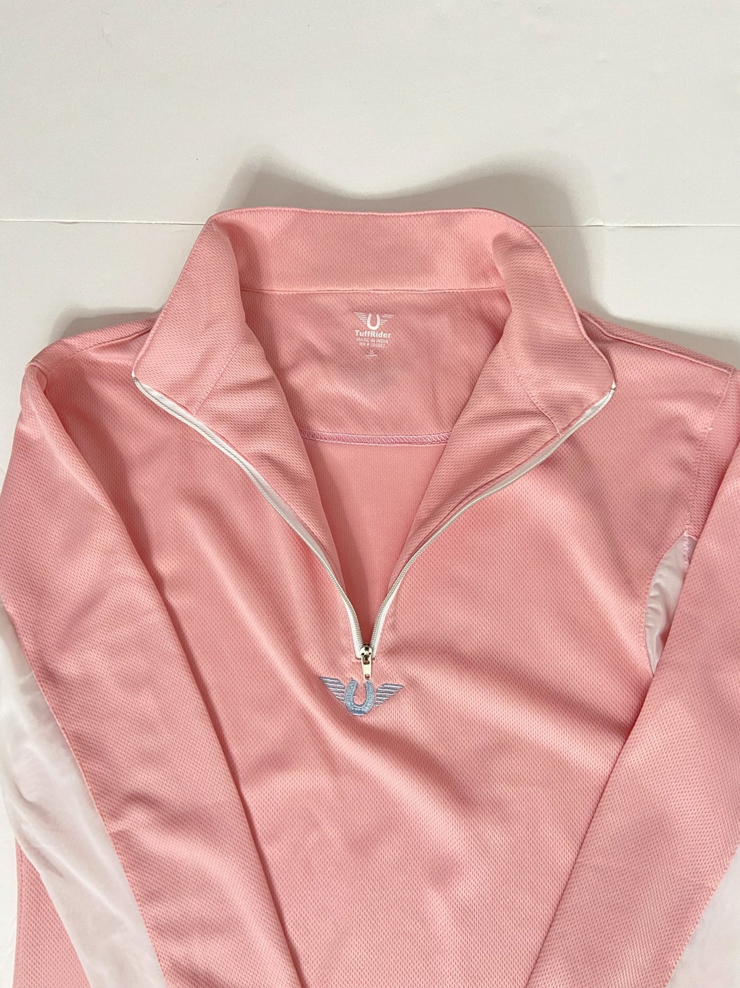 TuffRider Ventilated Technical Long Sleeve Sport Shirt - Pink - Women's Small