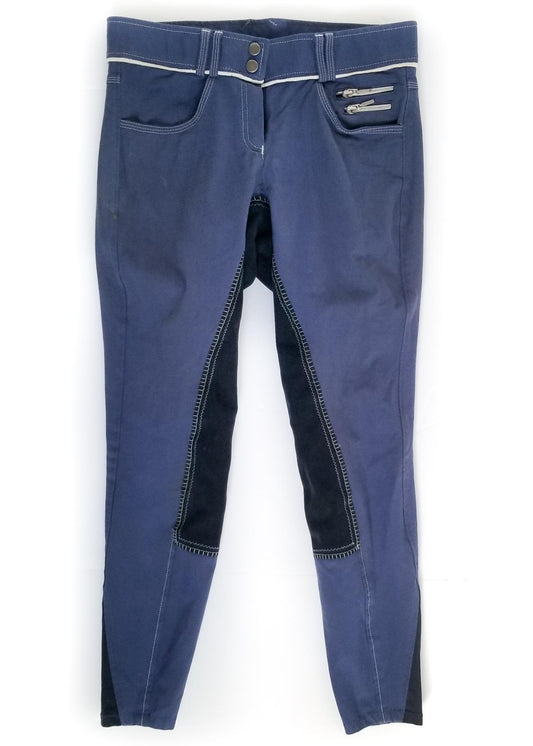 Tuscany Equestrian Full Seat Breeches - Indigo - 30R