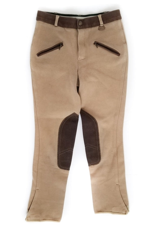 USG Knee Patch Breeches - Tan - Youth Age 10