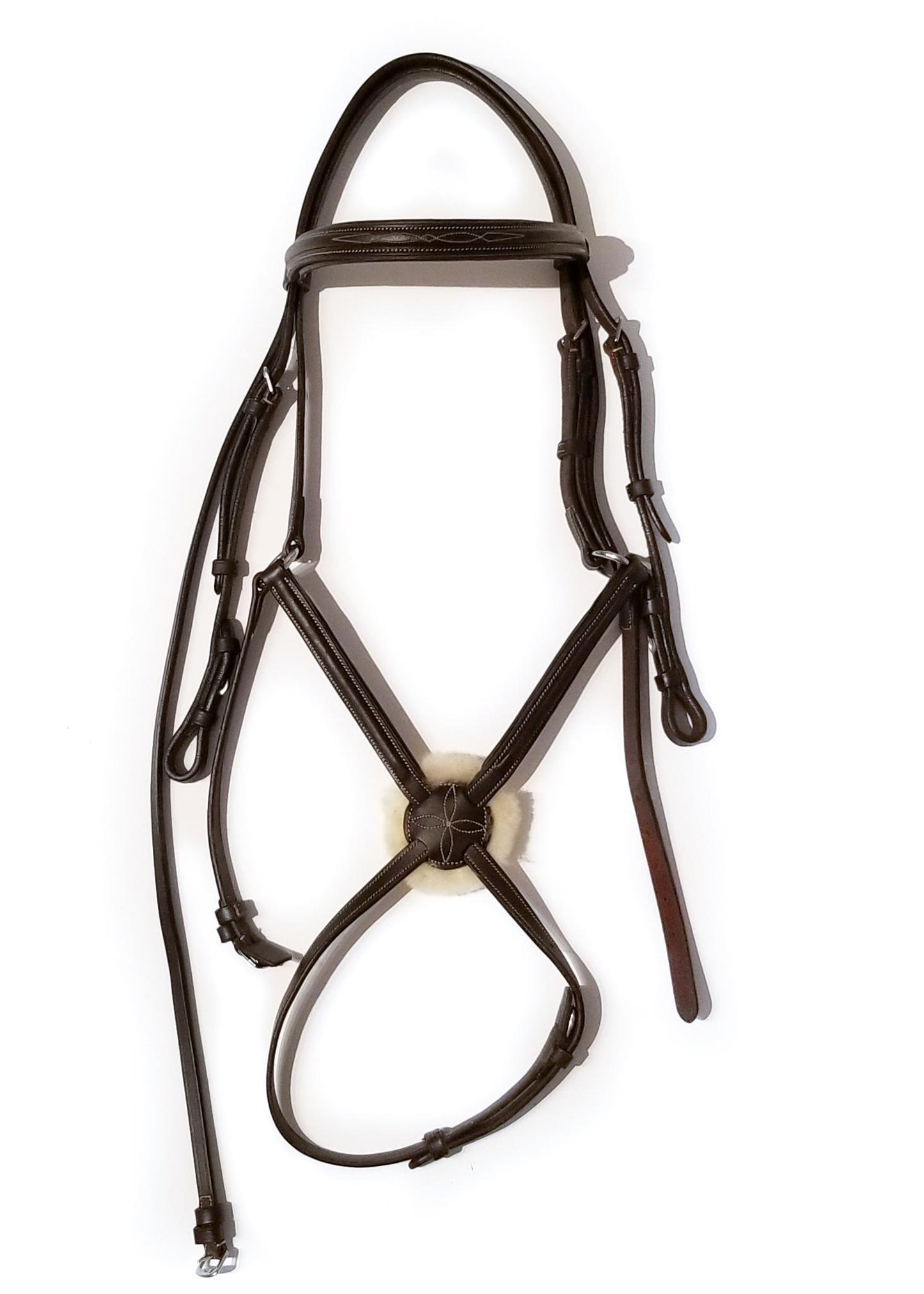 Val Du Bois Figure 8 Bridle - Dark Leather - Cob