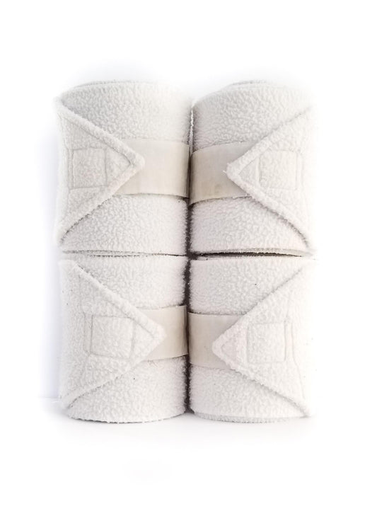 Fleece Polos (Set of 4) - White - Horse