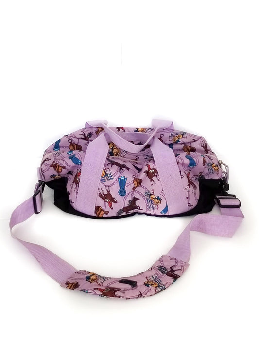Wildkin Overnighter Duffle Bag - Purple Horse Motif